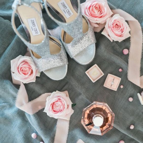 Jimmy Choo LANA 120 Silver Shoes 37.5 - Picture 3 of 9